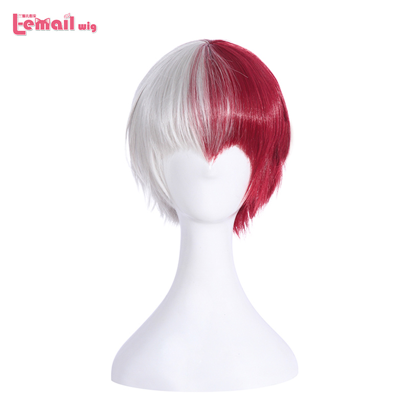 L-email wig MHA Cosplay Wigs Izuku Midoriya Cosplay Wig Shouto Todoroki Cosplay Men Wigs  Synthetic Hair