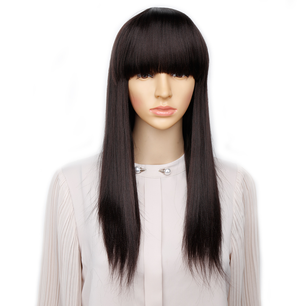 Amir Long Wig Straight Hair Wig Ombre Synthetic Wigs for Women Party Daily Costume Wigs Cosplay Black Red Brown colros