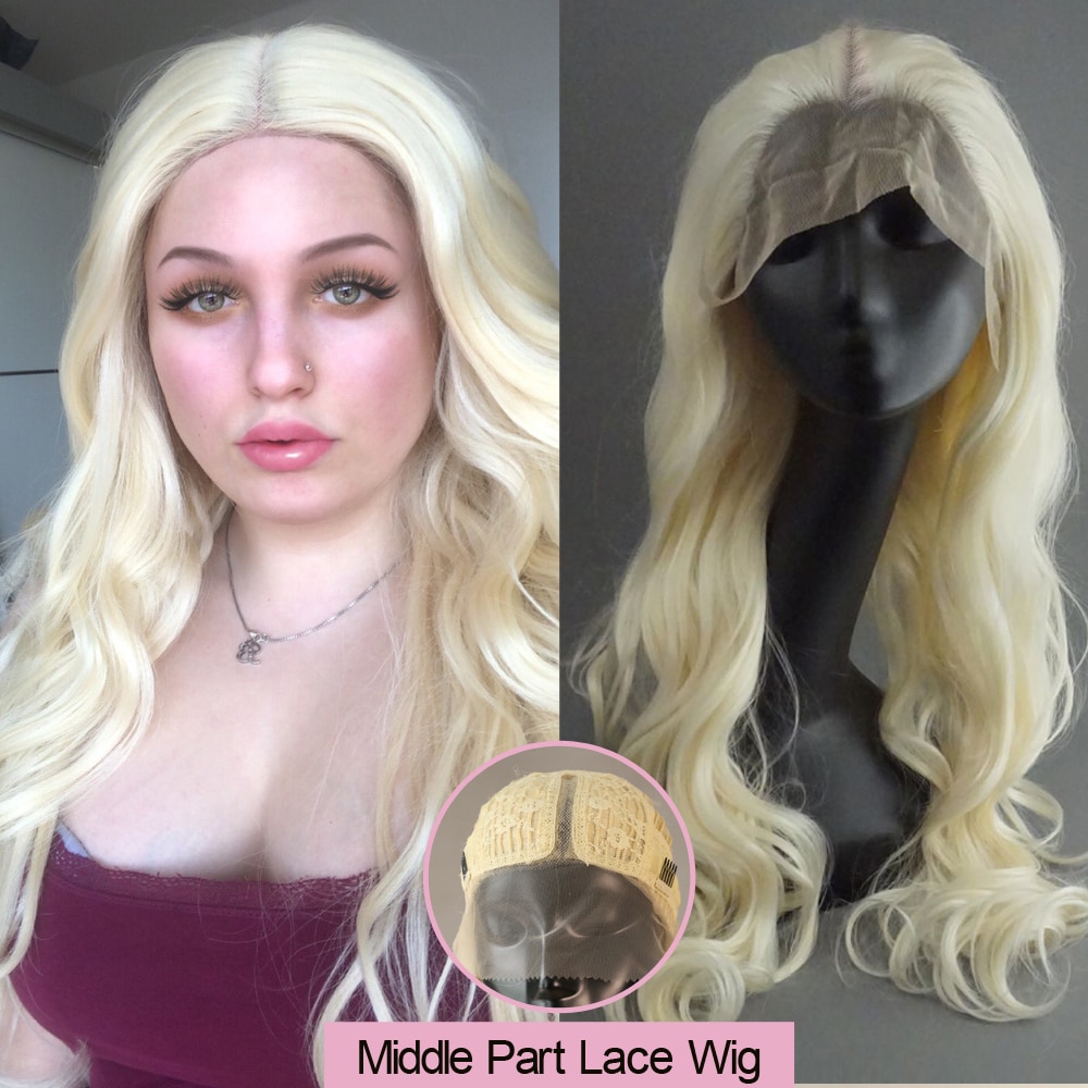 Sivir Synthetic Lace Part Wigs For Women 28inch  613 color  Long Wave Hair Wig Heat Resistant Fiber Classic Plus Cosplay wigs