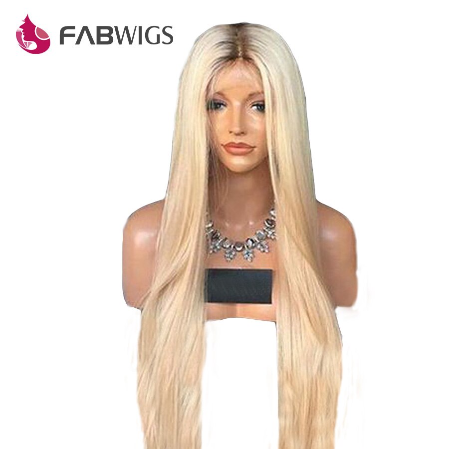 Fabwigs Custom Wig 22inch  200% Density 4/613 Ombre Blonde 13X6 Lace Front Wig Straight Hair