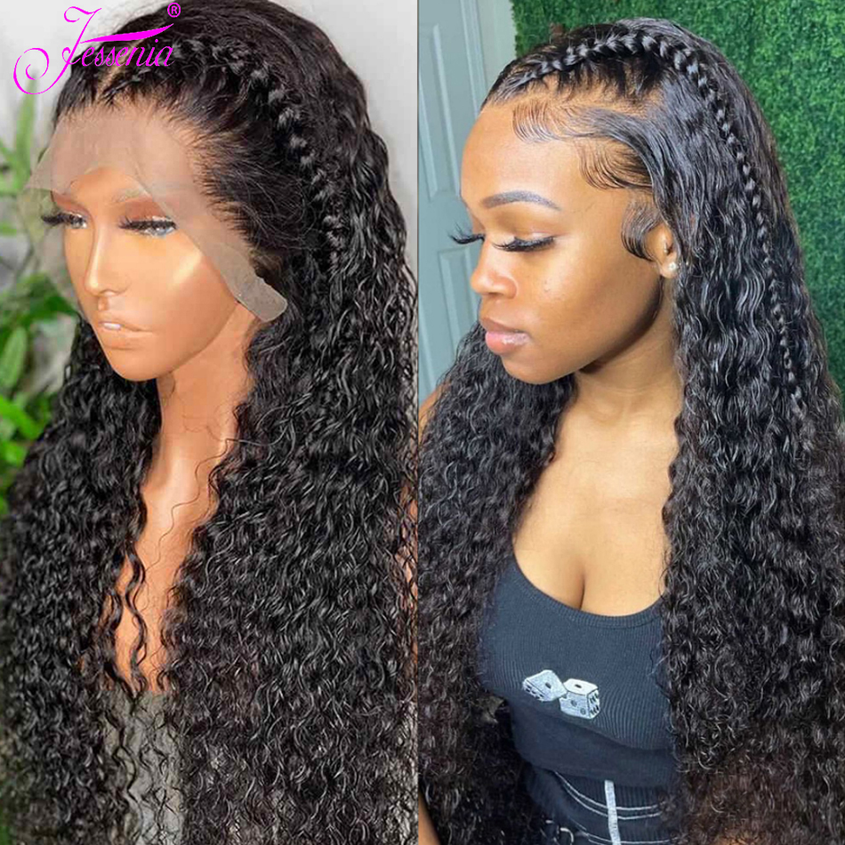 30Inch Long Human Hair Wigs For Black Women Water Wave 4X4 5X5 Lace Closure 150 Density Wet and Wavy 13X4 Deep Weavy Human Wig