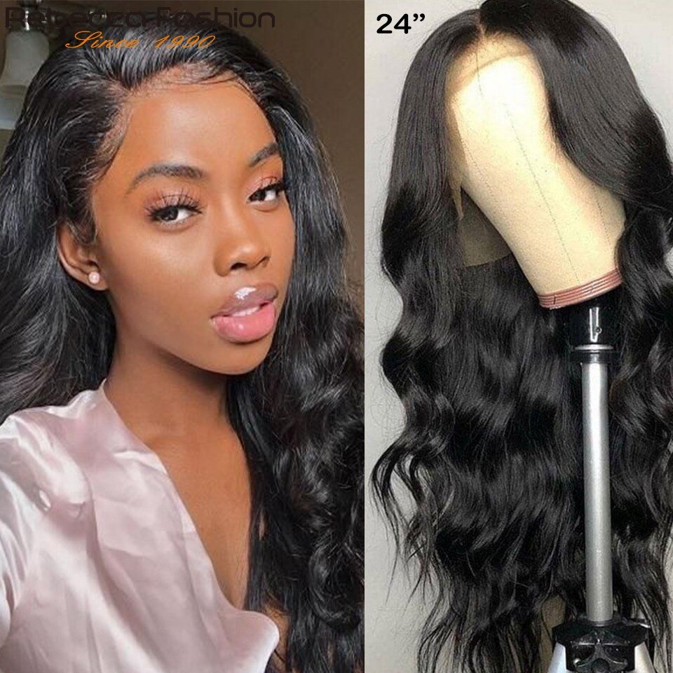 Rebecca 180% Lace Front Human Hair Wigs 30 Inch 13X4 Pre Plucked Remy Brazilian Body Wave 360 Lace Frontal Wigs With Baby Hair