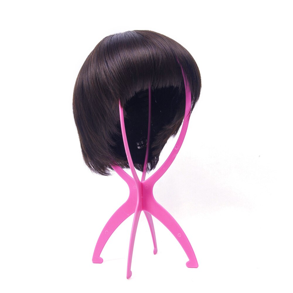 1pcs Wig Stands Folding Durable Hair Wig Hat Salon Fashion Model Dummy Head Holder Stand Display Styling Tool