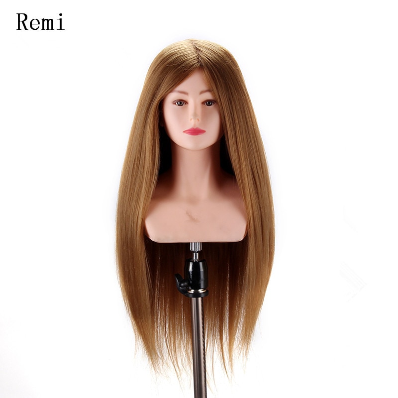 100% real  Human Hair Mannequin Head doll  22