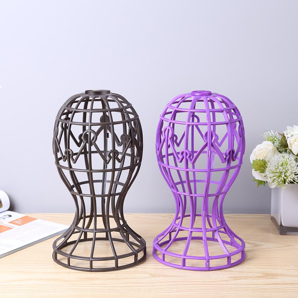 1PC Plastic Wig Stands Holding Hat Cap Holder Salon Portable Wig Hair Storage Rack Wigs Display Stand Tools Dropshipping