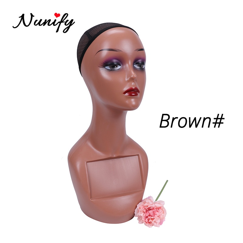 Nunify Female Cosmetology Mannequin Head With Long Neck Salon Hairdressingtraining Doll Head For Wig Making And Dispay