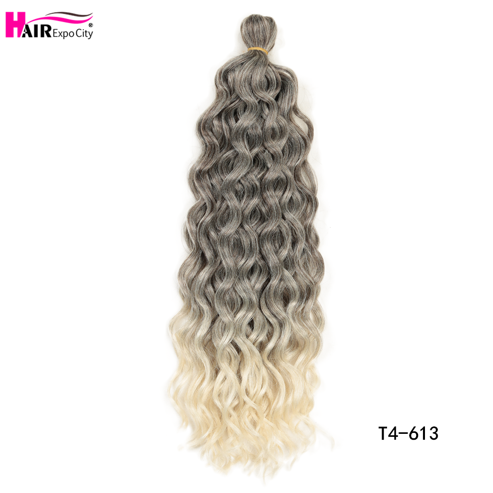 18 Inch Ocean Wave Crochet Braid Hair Hawaii Curl Hairstyle Natural