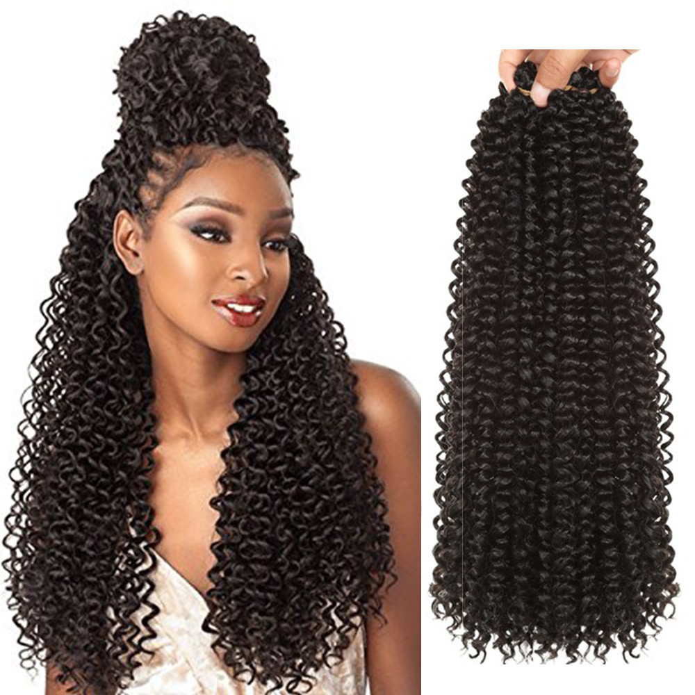 18-22Inch Long Passion Twist Crochet Hair Extensions 16Roots/Pack Ombre Synthetic Braiding Bohemia Crochet Braids Alibaby