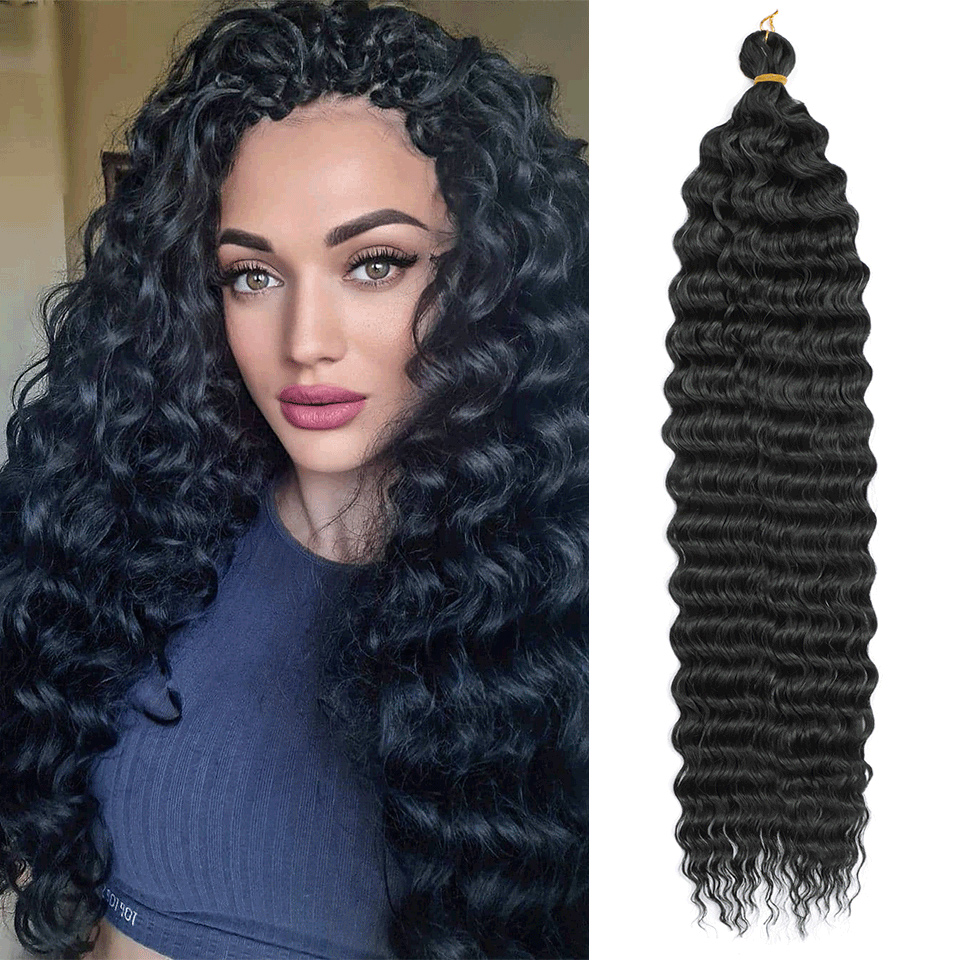 Deep Wave Twist Crochet Hair Natural Synthetic Afro Curls Crochet