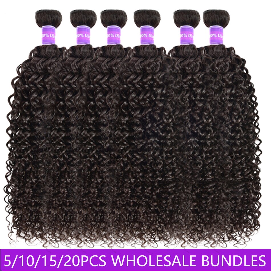 Kinky Curly Human Hair Weaves Wholesale Bundles Price 3 6 10 Lots Double Weft Human Hair Bundles 10A virgin Hair Extension