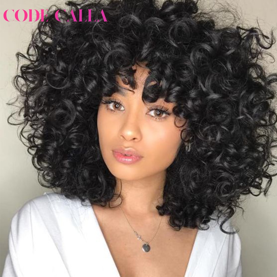 Short 6 inches Bouncy Curly Hair Bundles Indian pre-colored virgin Human Hair Extensions Natural Dark Brown Color Code Calla